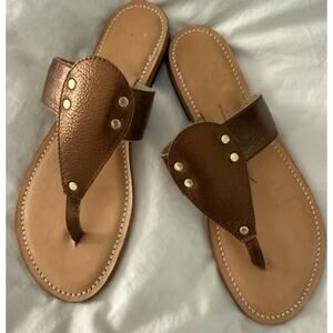 NEW Southern Polished Alexandria Bronze Metallic Sandals Women’s Size 9 Resort